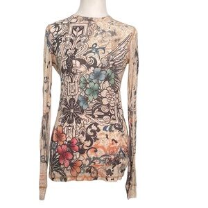 Vintage American Twist made in USA pattern top